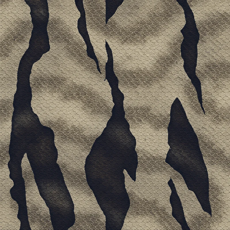 Caiman camo in Black Ops 7 — tan reptile scales raked by dark claw streaks
