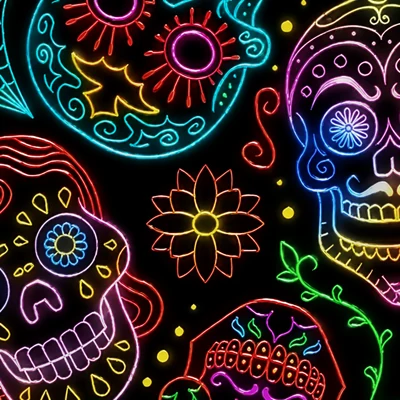 Dia De Muertos camo