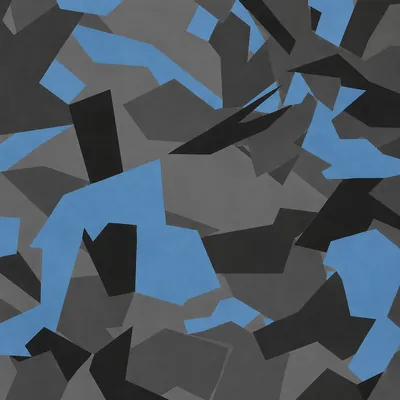 Mountain camo in Black Ops 7 — blue, gray and black geometric splinter pattern