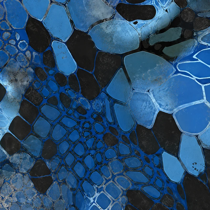 Sapphire Snake camo in Black Ops 7 — glossy blue snakeskin scales over dark webbing