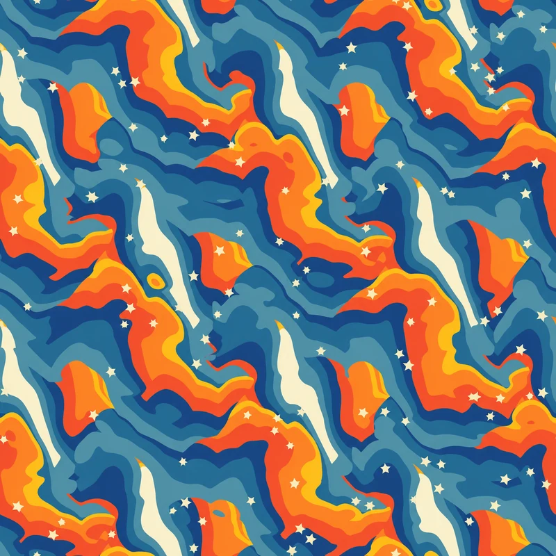 Sunset Waves camo