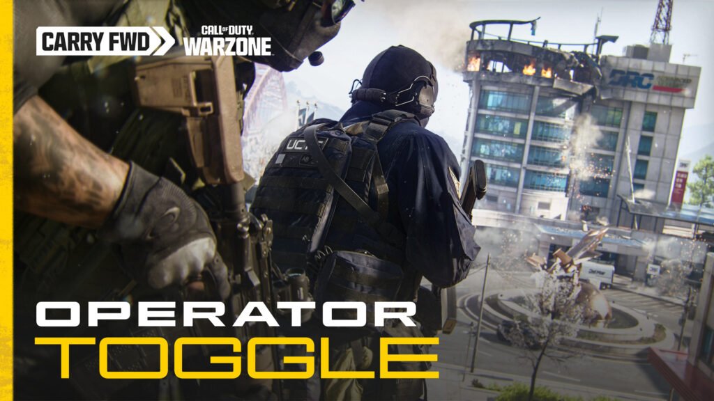 Call of Duty Warzone carry-forward announcement artwork with Operators and Operator Toggle text